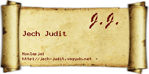Jech Judit névjegykártya